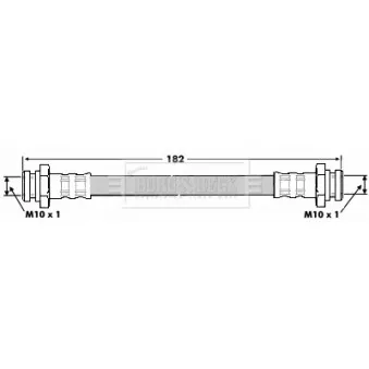 Flexible de frein BORG & BECK OEM MB857550