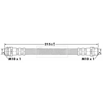 Flexible de frein BORG & BECK OEM 8Z0611775A
