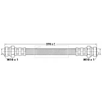 Flexible de frein BORG & BECK OEM D06243810