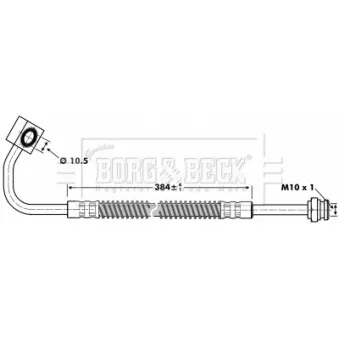 Flexible de frein BORG & BECK OEM 0K01143830C