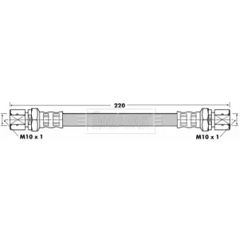 Flexible de frein BORG & BECK OEM 96215570