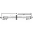 BORG & BECK BBH6775 - Flexible de frein