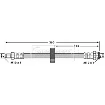 Flexible de frein BORG & BECK OEM 481631