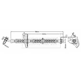 Flexible de frein BORG & BECK OEM SHB101190