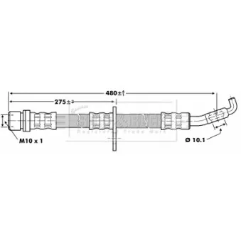 Flexible de frein BORG & BECK OEM 9094702781