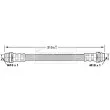 BORG & BECK BBH6901 - Flexible de frein