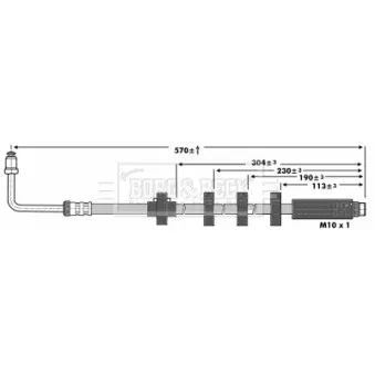 Flexible de frein BORG & BECK OEM 4806A4