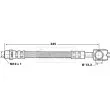 BORG & BECK BBH6917 - Flexible de frein