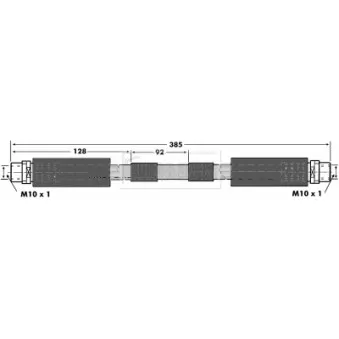 Flexible de frein BORG & BECK BBH6918 pour VOLKSWAGEN PASSAT 1.9 TDI - 130cv