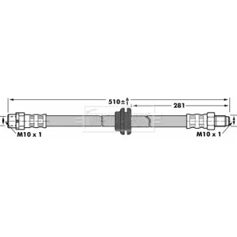 Flexible de frein BORG & BECK OEM 34301166118