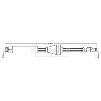 Flexible de frein BORG & BECK OEM 51718921