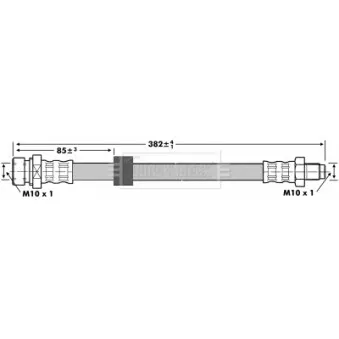 Flexible de frein BORG & BECK OEM 1473213