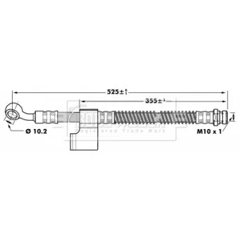 Flexible de frein BORG & BECK BBH7037