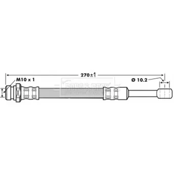 Flexible de frein BORG & BECK OEM 58834H1060