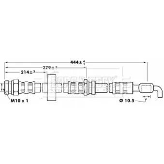 Flexible de frein BORG & BECK BBH7083