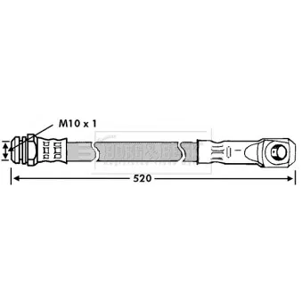 Flexible de frein BORG & BECK BBH7106