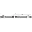 BORG & BECK BBH7114 - Flexible de frein