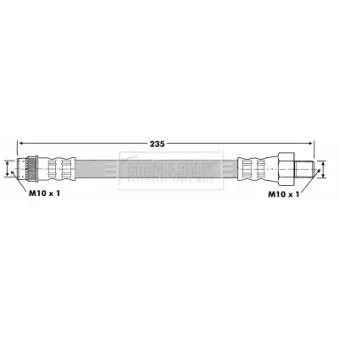 Flexible de frein BORG & BECK OEM 5562237