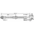 BORG & BECK BBH7136 - Flexible de frein