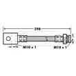 Flexible de frein BORG & BECK [BBH7163]