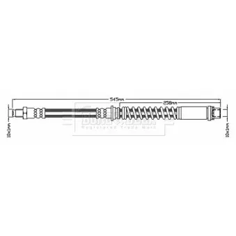 Flexible de frein BORG & BECK OEM SHB101219