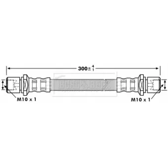 Flexible de frein BORG & BECK OEM 26541AE02A