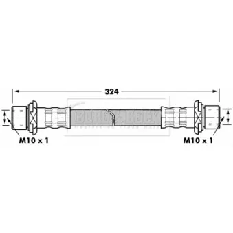 Flexible de frein BORG & BECK OEM 9008094067