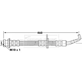 Flexible de frein BORG & BECK BBH7263