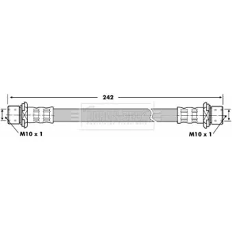 Flexible de frein BORG & BECK BBH7265
