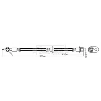 Flexible de frein BORG & BECK OEM 9094702A45