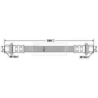 Flexible de frein BORG & BECK OEM 9094702862