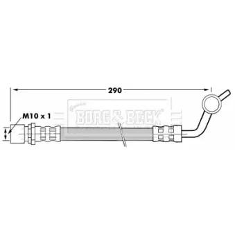Flexible de frein BORG & BECK BBH7288