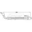 BORG & BECK BBH7289 - Flexible de frein