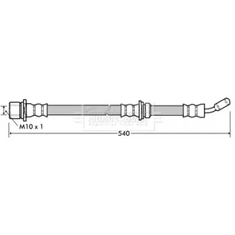 Flexible de frein BORG & BECK BBH7342
