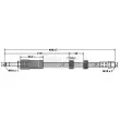 BORG & BECK BBH7390 - Flexible de frein