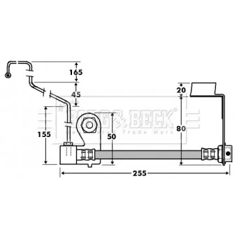 Flexible de frein BORG & BECK OEM K04860081AC