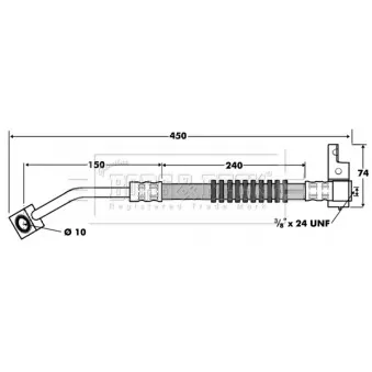Flexible de frein BORG & BECK OEM 04860069AD