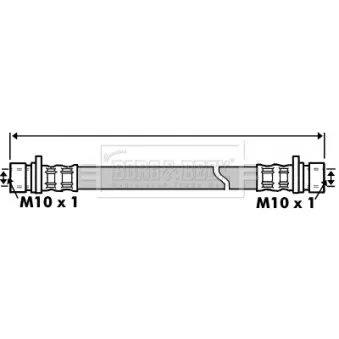 Flexible de frein BORG & BECK OEM 01468SAA000