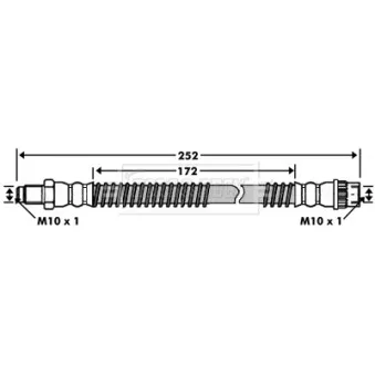 Flexible de frein BORG & BECK OEM 8200688043