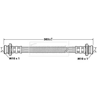 Flexible de frein BORG & BECK OEM 5157083E00