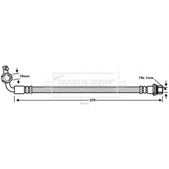 Flexible de frein BORG & BECK OEM 9094702D02