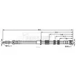 BORG & BECK BBH7583 - Flexible de frein