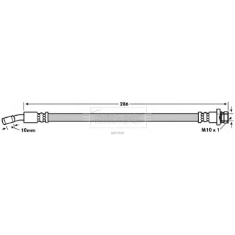 Flexible de frein BORG & BECK OEM 587372L700