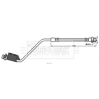Flexible de frein BORG & BECK OEM 587381P000