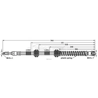 Flexible de frein BORG & BECK OEM 462014A00E