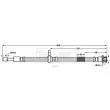 BORG & BECK BBH7655 - Flexible de frein
