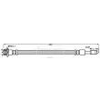 BORG & BECK BBH7659 - Flexible de frein