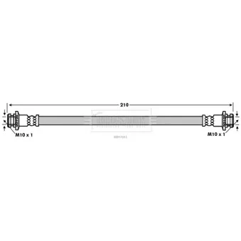 Flexible de frein BORG & BECK OEM 46210JD600