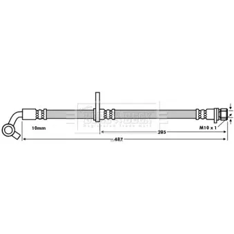 Flexible de frein BORG & BECK OEM 01466S9AE01