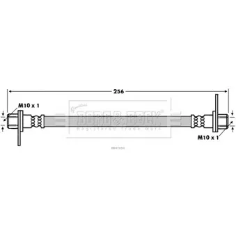 Flexible de frein BORG & BECK OEM 4650B626